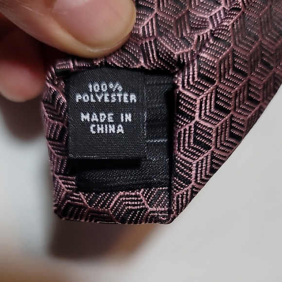 Classic Purple Textured Necktie - Picture 3 of 3